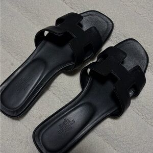 Oran - Black Women's Slide Sandals